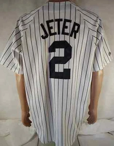 ANFANG 2000er DEREK JETER NEW YORK YANKEES MAJESTIC HERREN GRÖSSE XL HEIMTRIKOT - Bild 1 von 7