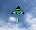 Ring Kite (Green) 6.5x8 ft giant delta easy flyer kite kites includes windsock
