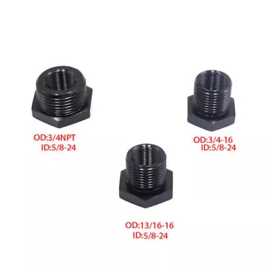 3pcs Automotive Oil Filter Threaded Adapter 5/8-24 to 3/4-16 13/16-16 3/4 NPT - Picture 1 of 11