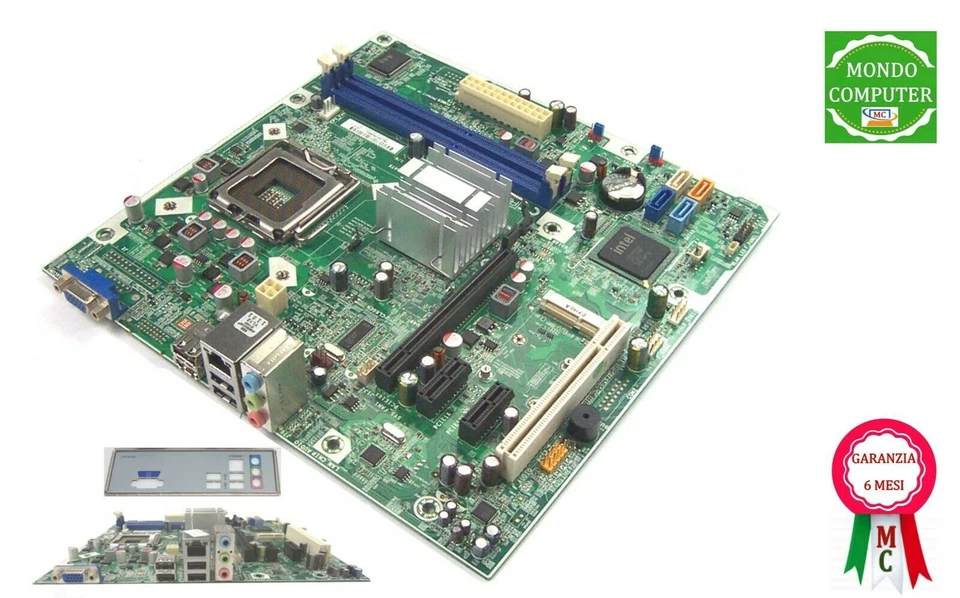 SCHEDA MADRE SOCKET LGA 775  HP  IG41 - mATX  R:1.1 DDR3  + BACK PANEL  - Immagine 1 di 1