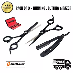 PROFESSIONAL BARBER SALON HAIR THINNING CUTTING SCISSORS SHEARS JAPANESE Set - Picture 1 of 8