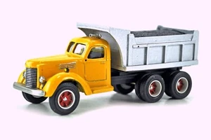 DeHanes 1729X International Harvester K Dump Truck Yellow/Silver 1/55 Diecast LN - Picture 1 of 2