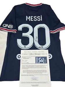 Lionel Messi Signed Autographed PSG Paris Saint Germain Jersey World Cup LOA - Picture 1 of 7