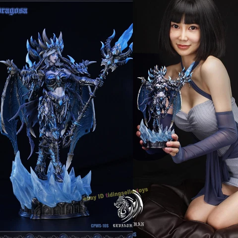 Leviathan Sylvanas Windrunner 1/10 Resin Model Painted Statue 12'' Led Statue Cover