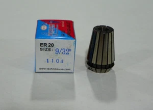 PINZA DE PRECISIÓN TECHNIKS ER20 9/32" T.I.R. .0002" SYIC (0.281") 04220-9/32 - Imagen 1 de 4