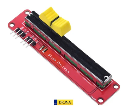 10K Linearer Schieberegler Elektronisches Potentiometer Topfmodul Dual Output Arduino - Bild 1 von 4