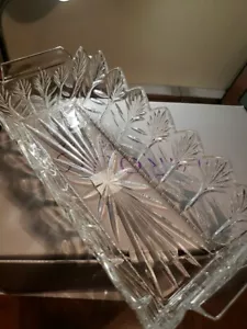 MARQUIS BY WATERFORD Crystal 12" DEWITT VASSOIO PANE CON MANICI IN SCATOLA CON ETICHETTE - Foto 1 di 20