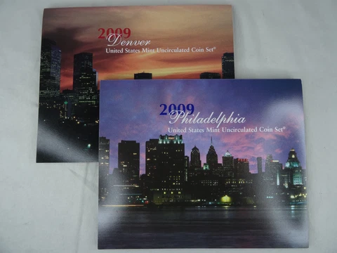 2009 P & D US Mint Set Uncirculated 28 Coins OGP Cover