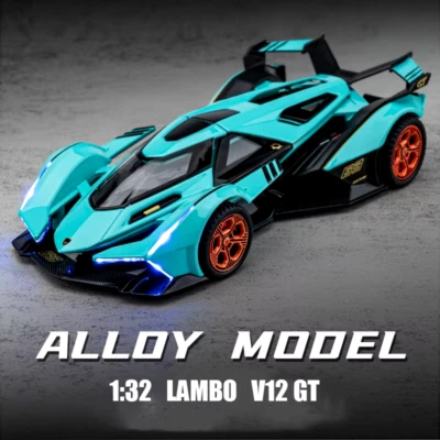 1:32 LAMBORGHINI V12 GT Alloy Diecast Car Model Kids Toy Gift - Image 1 of 4