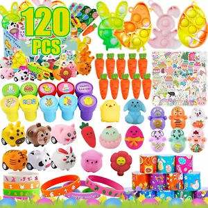 120 Pack Easter Basket Stuffers for Kids Party Favors Easter Egg Fillers Gifts T - Picture 1 of 12