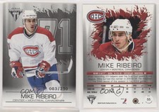 2003 Pacific Private Stock Titanium Retail Jersey Number /250 Mike Ribeiro #55