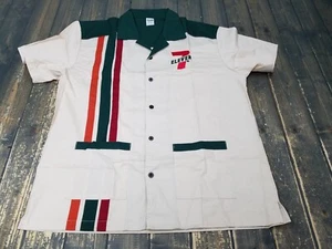 BRANDNEU - 7Collection Retro 7-Eleven gewebte Knopfleiste in Größe Medium - Bild 1 von 7