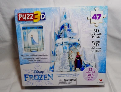 NEW Disney Frozen 2 Puzz 3D Elsa’s Ice Castle 3D Puzzle 47 Pieces for Kids Gift - Image 1 of 3