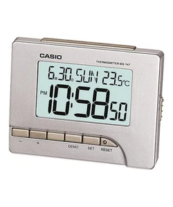 Digital Alarm Clock CASIO DQ-747-8EF Gray - Picture 1 of 1