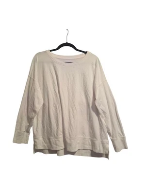 Camisa blanca manga larga Eileen Fisher para mujer talla XL mezcla de algodón suéter nueva sin etiquetas Foto 1 de 4