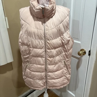 Chaleco acolchado Calvin Klein Performance para mujer oro rosa rosa talla 2X Foto 1 de 4