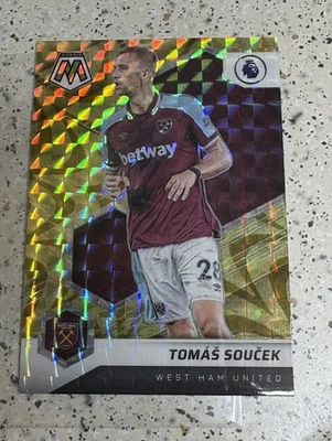 Tomas Soucek 2021-22 PANINI Mosaic GOLD Reactive SSP SP West Ham Rare Free Post - Image 1 of 2