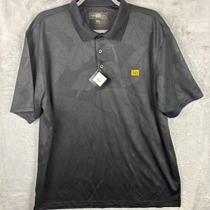 Loudmouth Golf Polo Men’s XL Tonal Aruba Black Performance Shirt - Picture 1 of 9