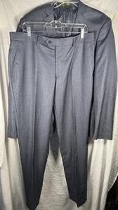 Cooper & Nelson Solid Gray 2 Piece Suit 44L  Waist 37L - Picture 1 of 11