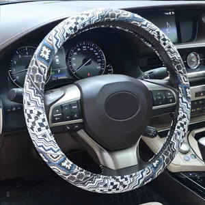 Boho Steering Wheel Cover, Bohemian Cloth Car Steering Wheel for Women Breath... - Picture 1 of 6