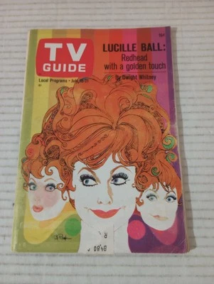 TV Guide Utah Idaho July 15 1967 Lucille Ball Nichelle Nichols Uhura Star Trek - Image 1 of 4