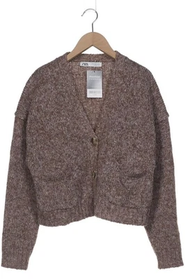 ZARA Strickjacke Damen Cardigan Jacke Gr. M Braun #kbv3dep - Bild 1 von 4