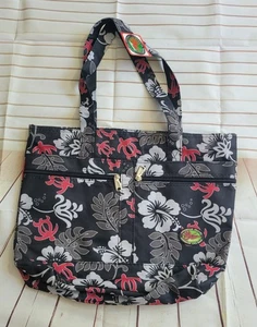 Bolso de Mano American Travel Hawaii Island Spirit Floral Tortuga Aloha Negro - Imagen 1 de 8