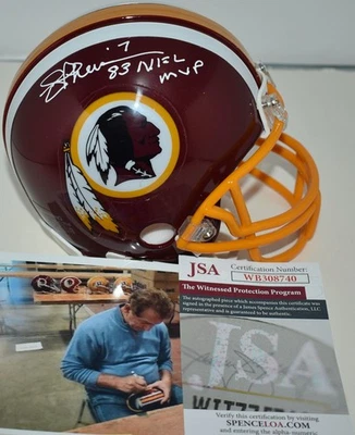 JOE THEISMANN AUTOGRAPHED VSR4 TB  MINI HELMET WASHINGTON REDSKINS 83 MVP NFLJSA - Image 1 of 4
