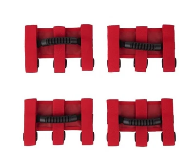 Jeep Wrangler Grab Handle Sport Rugged Ridge Ultimate Grab Handle Set Of 4 Red - Image 1 of 3
