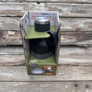 Asobu Stainless Steel Insulated Bottle 37 Oz With Dog Bowl On Bottom - Picture 1 of 5