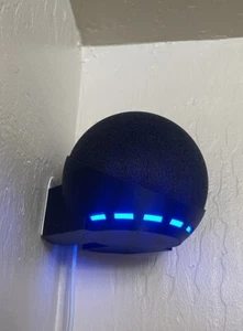 Echo Dot 4/5 Wall & Corner Mount Bracket Holder Accessory BLACK!! - Picture 1 of 11