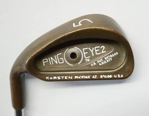 Left Handed Ping Eye2 Beryllium Copper BeCu Black Dot 5 Iron Stiff Steel Shaft - Picture 1 of 3