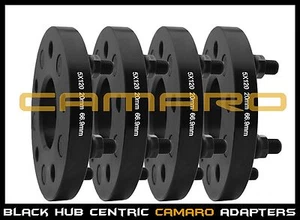 2010-2016 Chevy Camaro Black Hub Centric 20 MM Thick Wheel Spacers Adapters - Picture 1 of 7