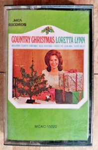 Country Christmas Loretta Lynn cassette 1986 Blue Christmas Frosty Silver Bells - Picture 1 of 6