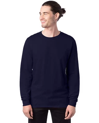 Hanes 5286 Men's Cotton ComfortSoft Long Sleeve Midweight Crewneck Tee T-Shirt - Image 1 of 2