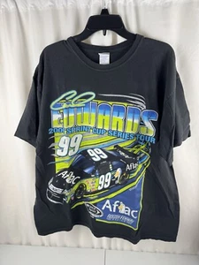 Carl Edwards #99 Nascar A&O XL Tee Shirt Sprint Cup 2009 AOP Double Sided Aflac - Picture 1 of 11
