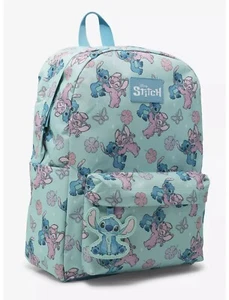 Disney Lilo & Stitch Angel floral tropical backpack laptop bag Bioworld MSRP $48 - Picture 1 of 7