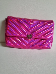 BARBIE The Movie Pink Quilted Crossbody Bag Removable Chain Satin Lining Claires - Picture 1 of 17