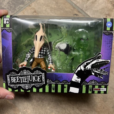 Loyal Subjects Beetlejuice Action Vinyls Adam Maitland Clear Green Beetlejuice Cover