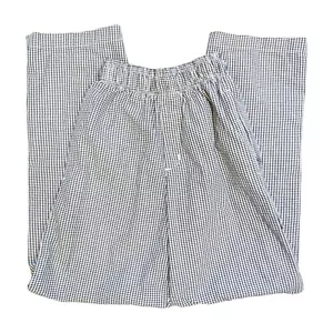 Pantalones de cocina ligeros a cuadros negros bolsillos cintura elástica Chef Works para hombre XS - Imagen 1 de 3