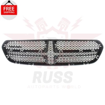 New Front Grille Black without Chrome Trim Surround Fits 2014-2020 Dodge Durango Foto 1 de 4