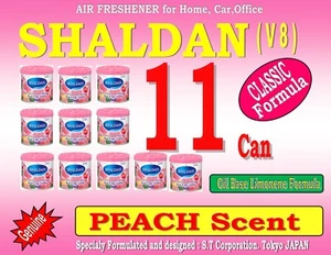 11 Can SHALDAN V8- CLASSIC Formula - Home Car Office Air Freshener - PEACH Scent - Foto 1 di 4