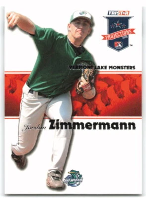 2008 TriStar PROjections No168 Jordan Zimmermann Vermont Lake Monsters 3AS - Изображение 1 из 2
