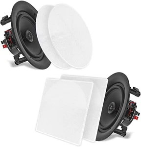Altoparlanti da parete a soffitto 10" - Coppia di altoparlanti stereo audio full range a 2 vie - Foto 1 di 5