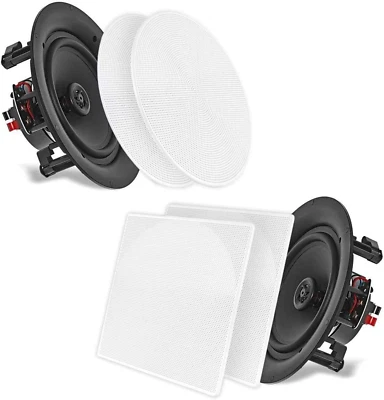 Altoparlanti da parete a soffitto 10" - Coppia di altoparlanti stereo audio full range a 2 vie - Immagine 1 di 4