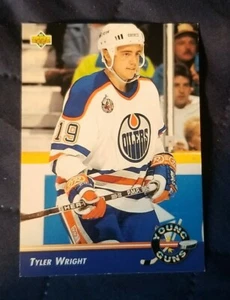 1992-93 Upper Deck Edmonton Oilers - Hockey Card #558 Tyler Wright YG - Picture 1 of 2