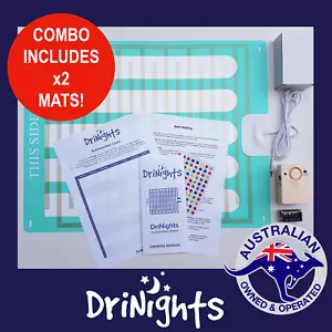DriNights BedWetting Alarm & 2 x Sensor MATS Bedwetting Mattress Urine Alert AUS - Picture 1 of 9