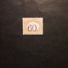 ITALIA REGNO 1924/ SEGNATASSE 60 CENT. ARANCIO E BRUNO, INTEGRO MNH**