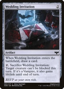 Magic the Gathering (como nuevo): VOTO: invitación de boda - lámina - Imagen 1 de 1