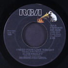 Elvis Presley: I Need Your Love Tonight / A Fool Such As I Rca 7" Single 45 Rpm